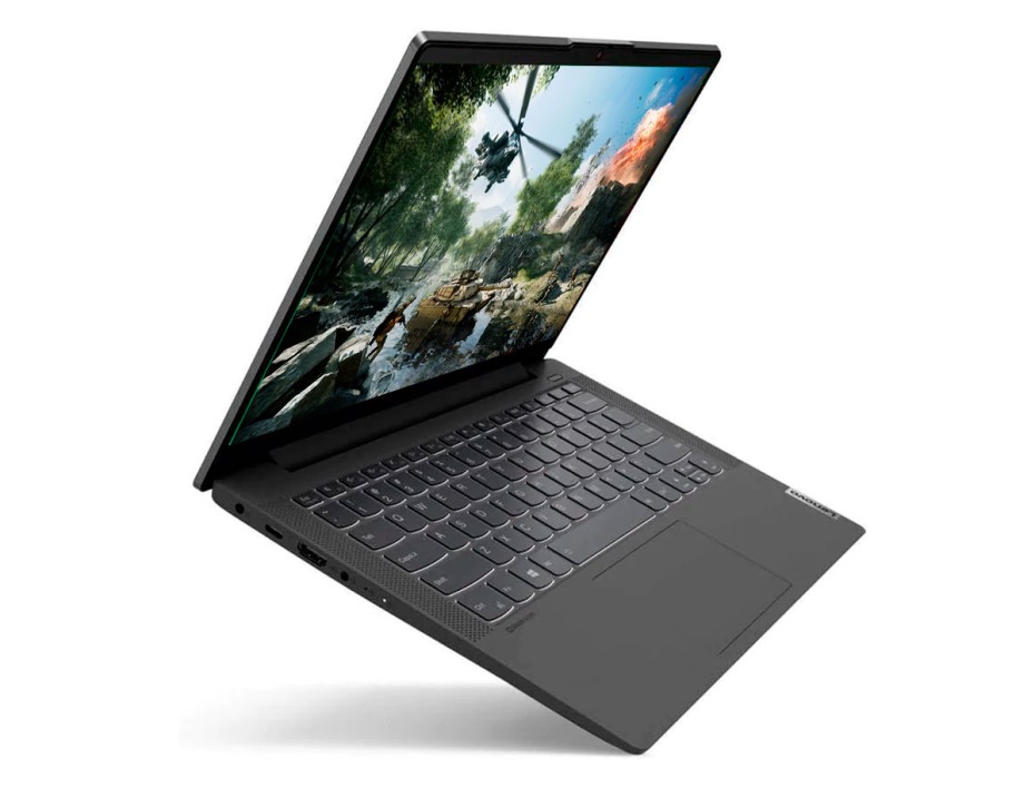 LAPTOP LENOVO 5 14ALC05 AMD RYZEN™ 7 5700U, SSD 512GB, RAM 8GB, 14" FHD TOUCHSCREEN WIN11 GRAPHITE GRAY BACKLIT KEYBOARD FP READE (82LM00UEUS)