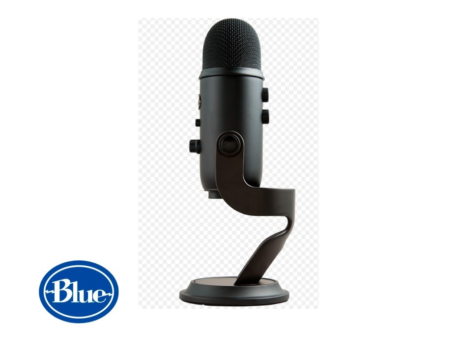 MICROFONO BLUE YETI STREAMING CARDIOID, TIENE SALIDA DE AURICULARES SIN LATENCIA, CONEXION USB, PARA PC, OMNI-BI LED BLACK (988-000504)