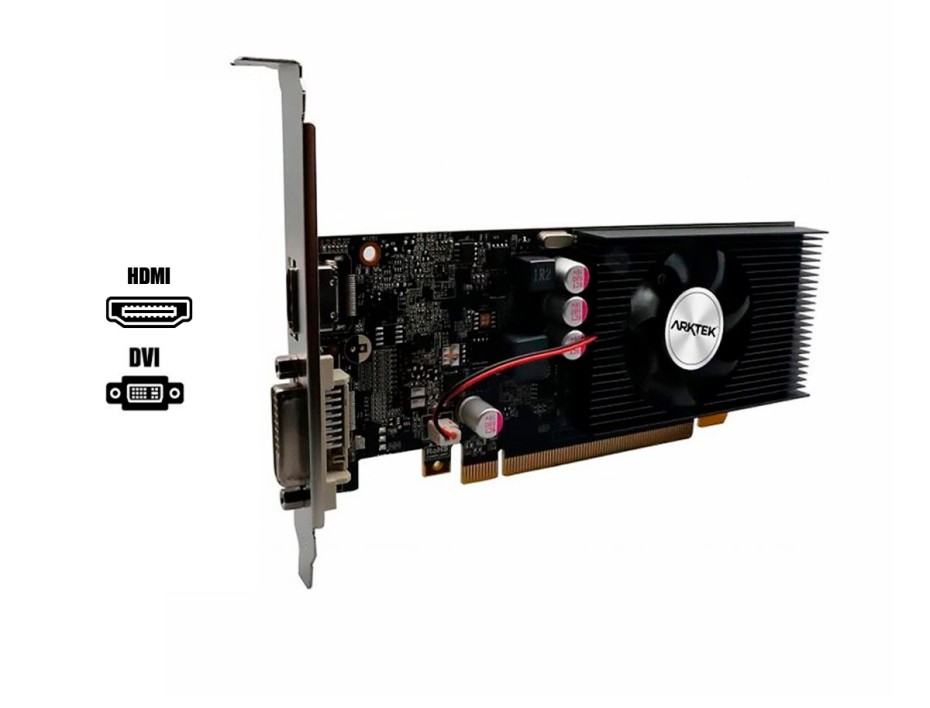 TARJETA DE VIDEO ARKTEK GT 1030 2GB DDR5 NVIDIA CYCLOPS 64 BITS (AKN1030D5S2GL1)