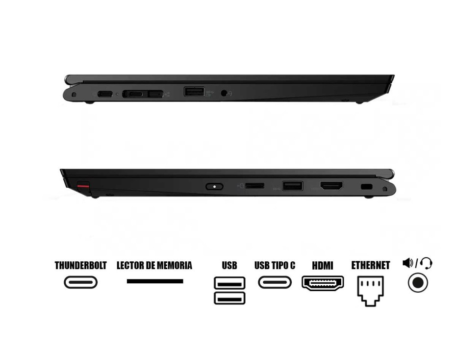 LAPTOP LENOVO THINKPAD L13 YOGA G2 2-IN-1 CONVERTIBLE CORE I7-1165G7, RAM 16GB, SSD 512GB, 13.3" FHD, TOUCHSCREEN WIN11 PRO, 11GEN. (20VKS0MJ00)
