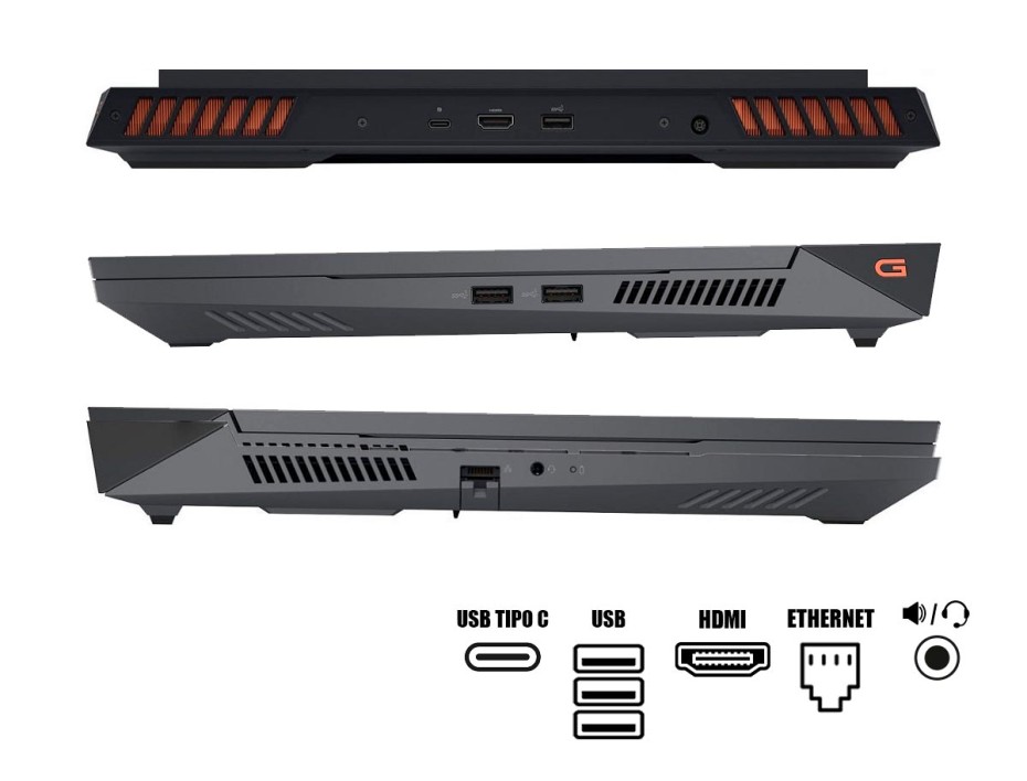 LAPTOP DELL G15 G5530-7957GRY GAMING CORE I7-13650HX, 15.6" FHD SSD 1TB, RAM 16GB, RTX 4060 8GB, 165HZ, WIN11, DARK SHADOW (G5530-7957GRY-PUS)