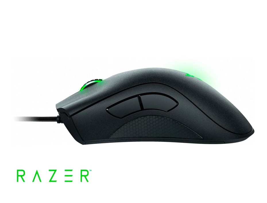 Mouse Razer Deathadder Essential Gaming (rz01-03850100-r3u1) Hasta 6400 Dpi, 5 Botones Programables, Negro