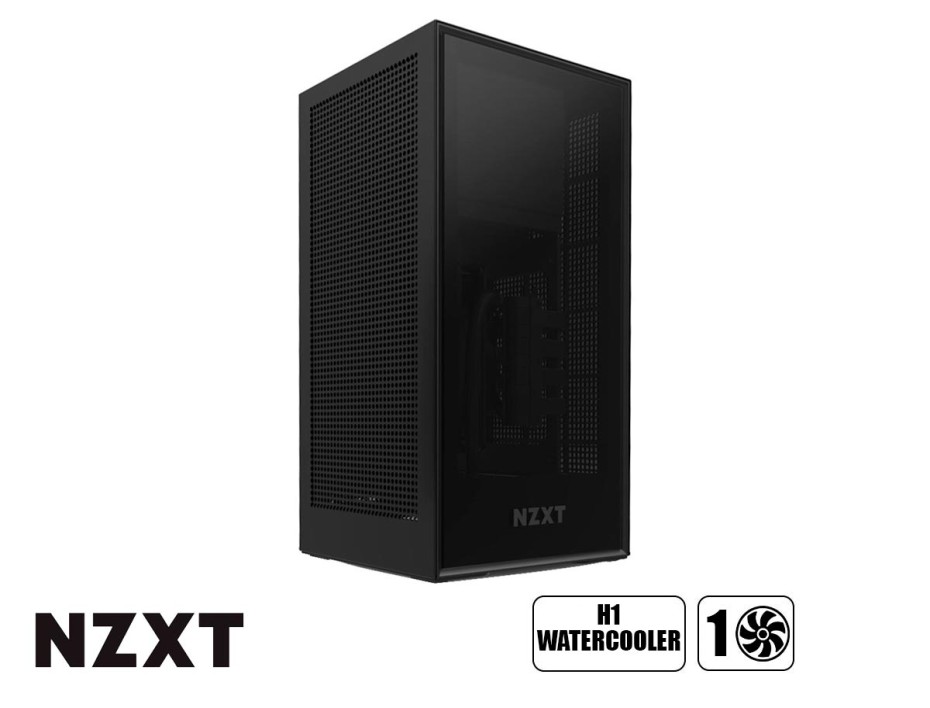 CASE NZXT H1 WATERCOOLER+RISER CARD+SFX BLACK (CA-H16WR-B1-US)