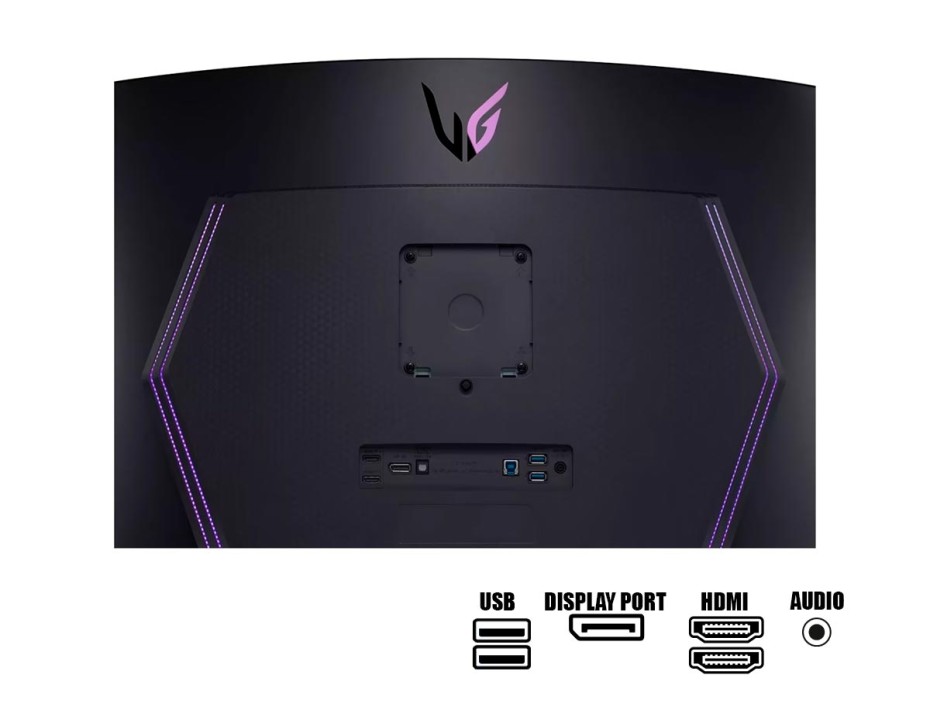 MONITOR LG CURVO 45 PULGADAS, OLED 45GR95QE, GAMING ULTRAGEAR, 21:9 WQHD, 800R, 0.03MS, 240HZ, G-SYNC (45GR95QE-B)
