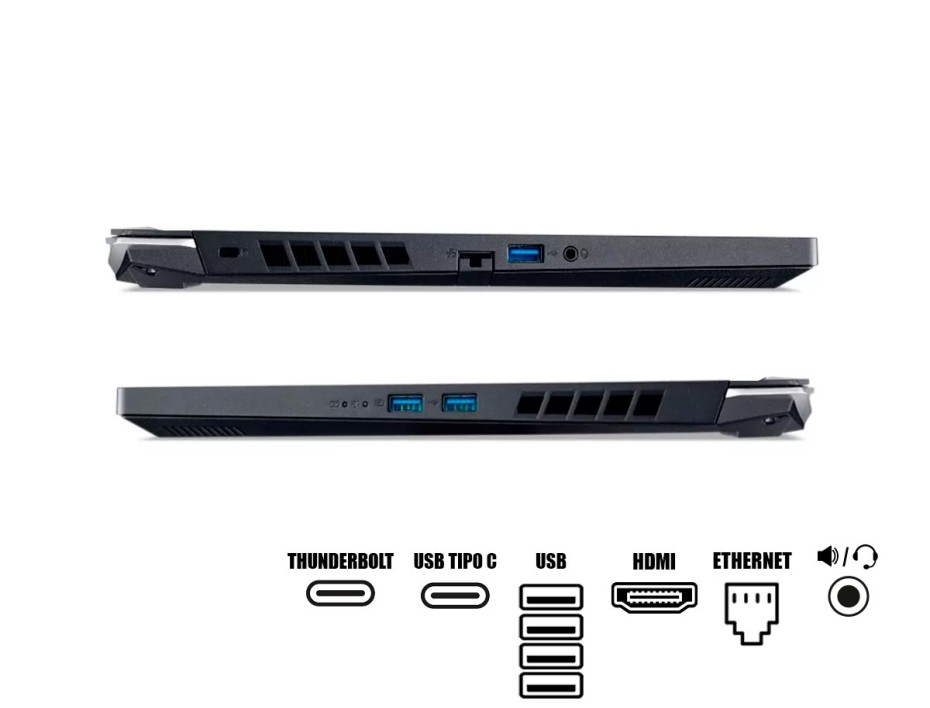 LAPTOP ACER NITRO 5 AN515-58-525P GAMING CORE I5-12500H, 15.6" FHD, SSD 512GB, RAM 8GB, RTX 3050 4GB, 144HZ, WIN11, 12GEN. (NH.QFJAA.004)