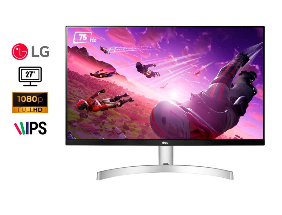 MONITOR LG 27 PULGADAS, LED 27MK600M-W FULL HD, COLOR BLANCO RESOLUCION 1920 X 1080, PUERTO 1 VGA 2 HDMI, FRECUENCIA 75HZ, 5MS (27MK600M-W)