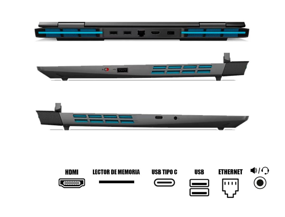 LAPTOP LENOVO LOQ 15IRH8 CORE I7-13700H, 15.6" FHD, SSD 512GB, RAM 16GB, RTX 4050 6GB, IPS, WIN11, STORM GREY BACKLIT (82XV0002US)