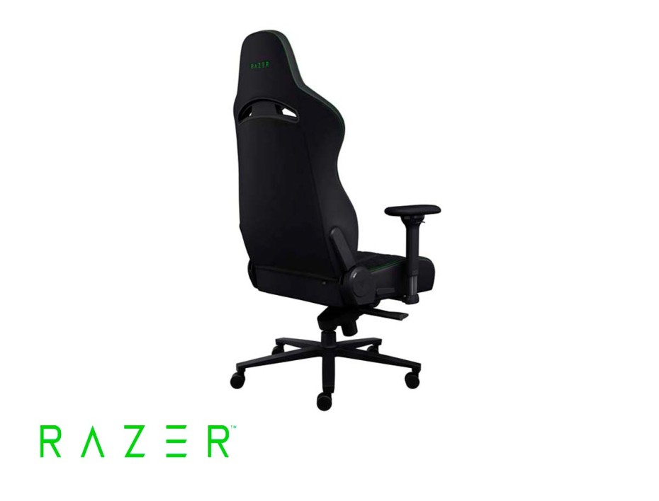 SILLA RAZER ENKI LUMBAR CURVE GAMING NEGRO C/ VERDE, 152° | 136KG  (RZ38-03720100-R3U1)