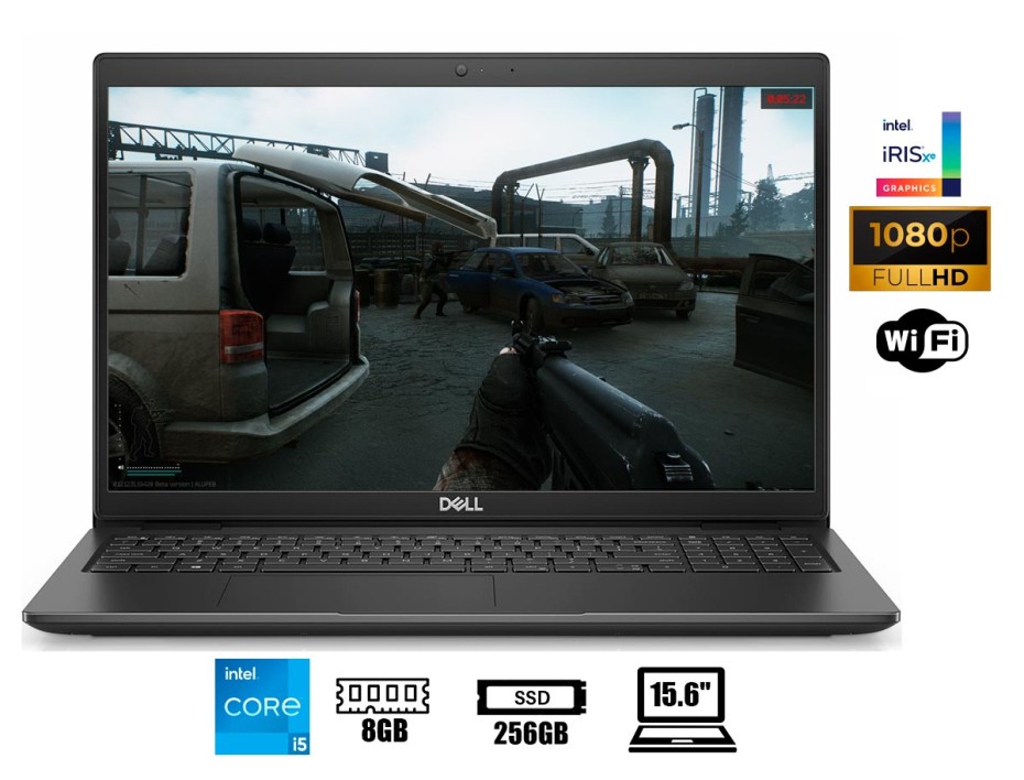 LAPTOP DELL INSPIRON 15 3520 CORE I5-1135G7, 15.6’’ FHD, SSD 256GB, RAM 8GB, FREEDOS (T0V6Y)