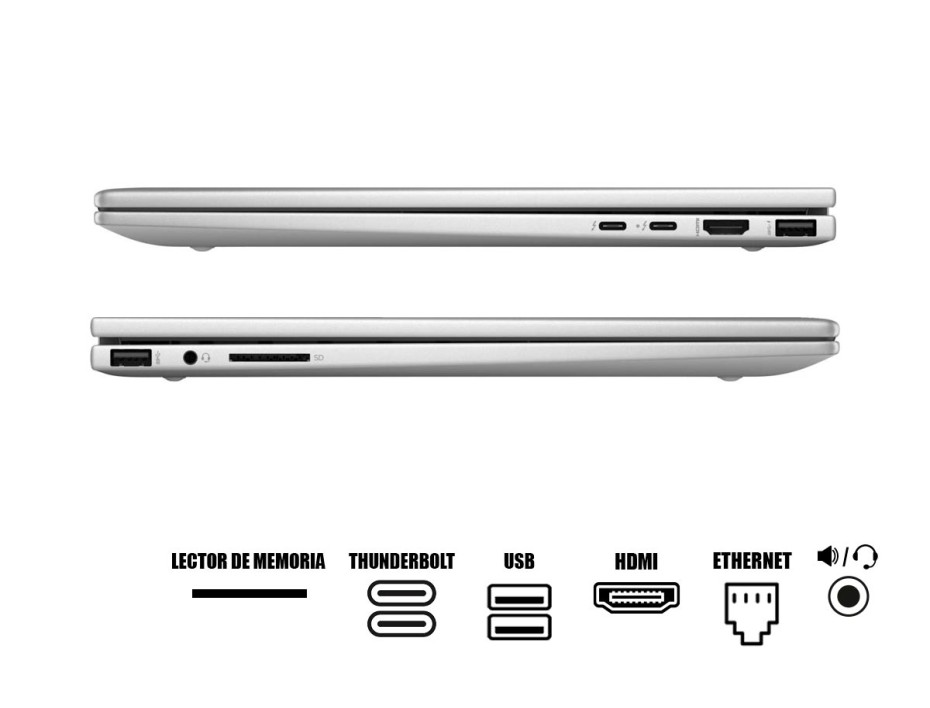 LAPTOP HP ENVY X360 15-FE0053 2-IN-1 CORE I7-1355U, 15.6" FHD, SSD 512GB, RAM 16GB, TOUCHSCREEN, WIN11 NATURAL SILVER BACKLIT (7H9Y3UA#ABA)