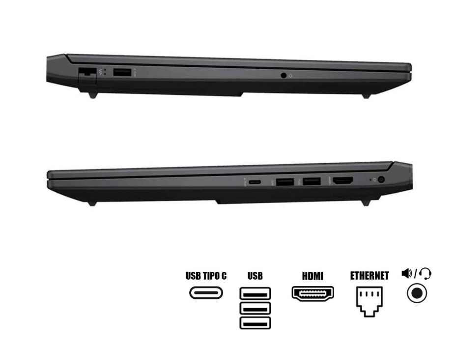 LAPTOP HP VICTUS 16-R0085 GAMING CORE I7-13700H, 16.1" FHD, SSD 1TB, RAM 16GB, RTX 4070 8GB, 144HZ, IPS, WIN11, MICA SILVER RGB, 13GEN. (8Y487UA#ABA)
