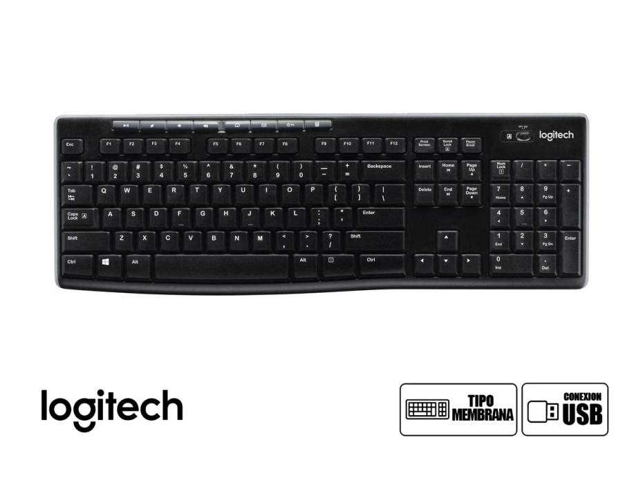 Teclado Inalambrico Logitech K270 (920-004426)