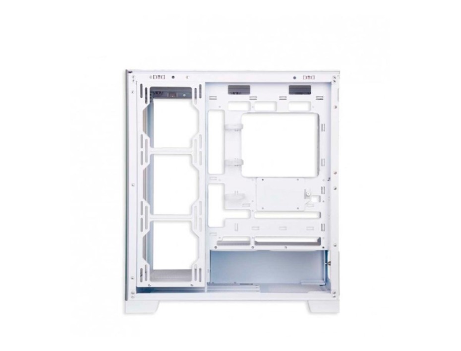 Case Antryx Fx950 White Gaming S/fuente (ac-fx950w) Panel De Vidrio, 4 Ventiladores, Led Argb, Blanco