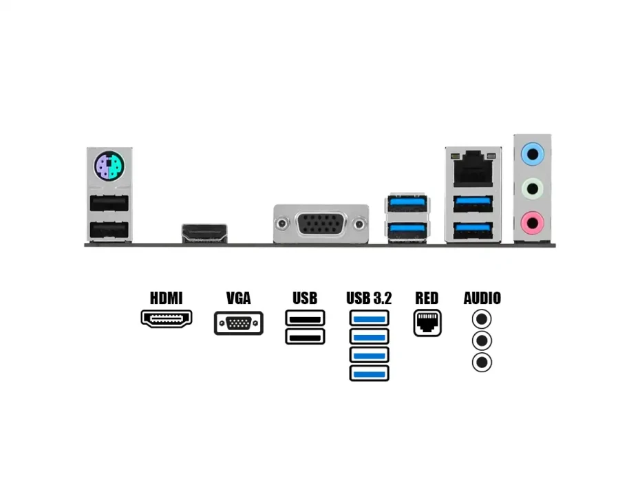 Placa Madre Asus H510m-k R2.0 H470 (90mb1e80-m0eay0) Socket Lga 1200, Ram Ddr4 Buss 3200oc Mhz, 11va, 10ma Gen