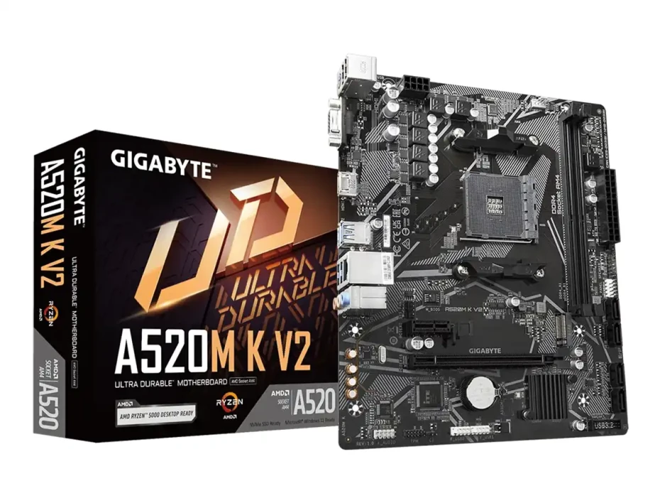Placa Madre Gigabyte A520m K V2 (a520m K V2) Socket Am4, Ram Ddr4 Buss  5100oc Mhz