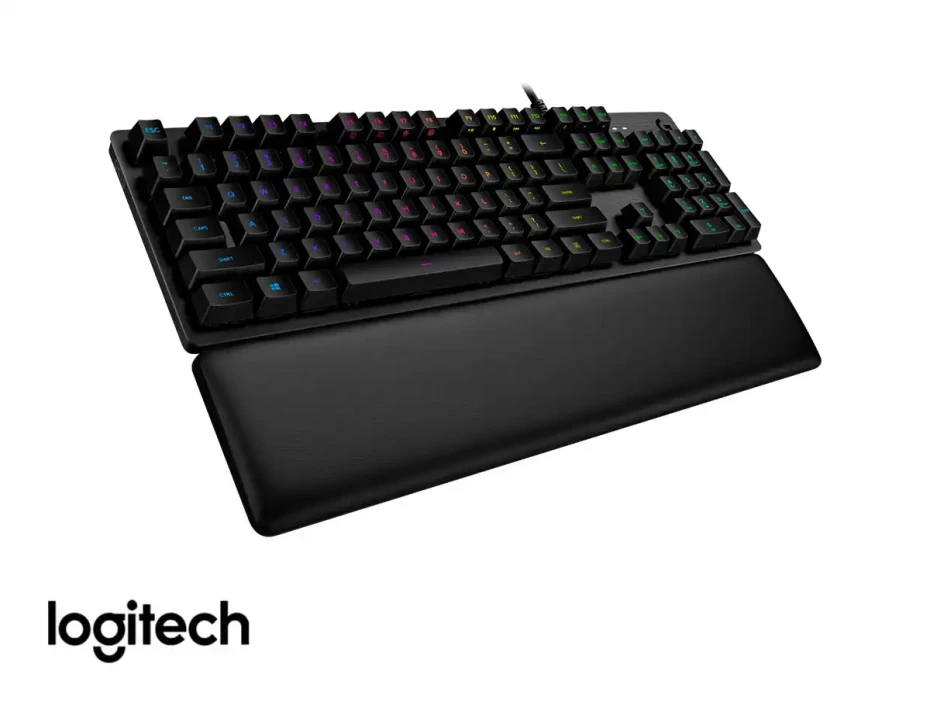 Teclado Gamer Logitech G513 Carbon (920-009322) Mecanico, Switch Brown, Led Rgb, Negro