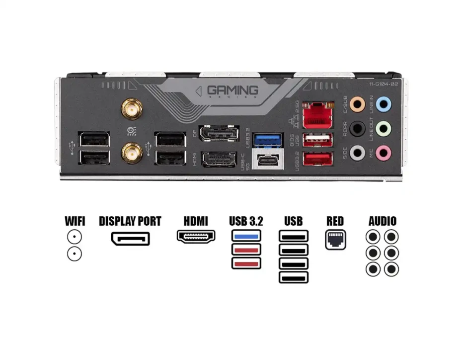 Placa Madre Gigabyte B760 Gaming X Ax (b760 Gaming X Ax D5) Socket Lga 1700, Ram Ddr5 Buss 7600oc Mhz, 14va, 13va, 12va Gen