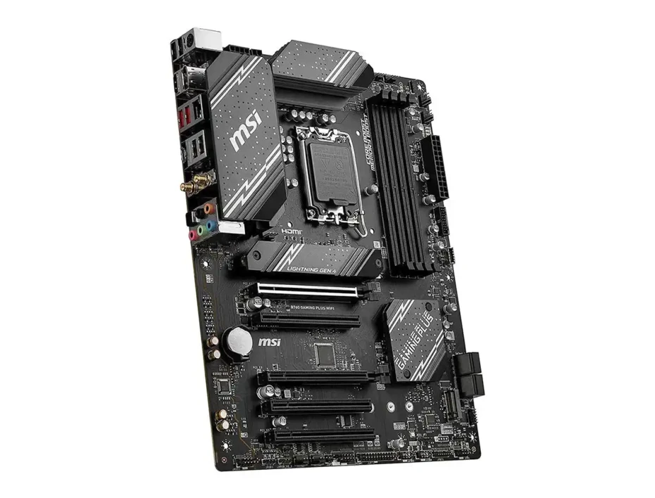 Placa Madre Msi B760 Gaming Plus Wifi (911-7d98-012) Socket Lga 1700, Ram Ddr5 Buss 6800oc Mhz, 14va, 13va, 12va Gen, Wifi 6e