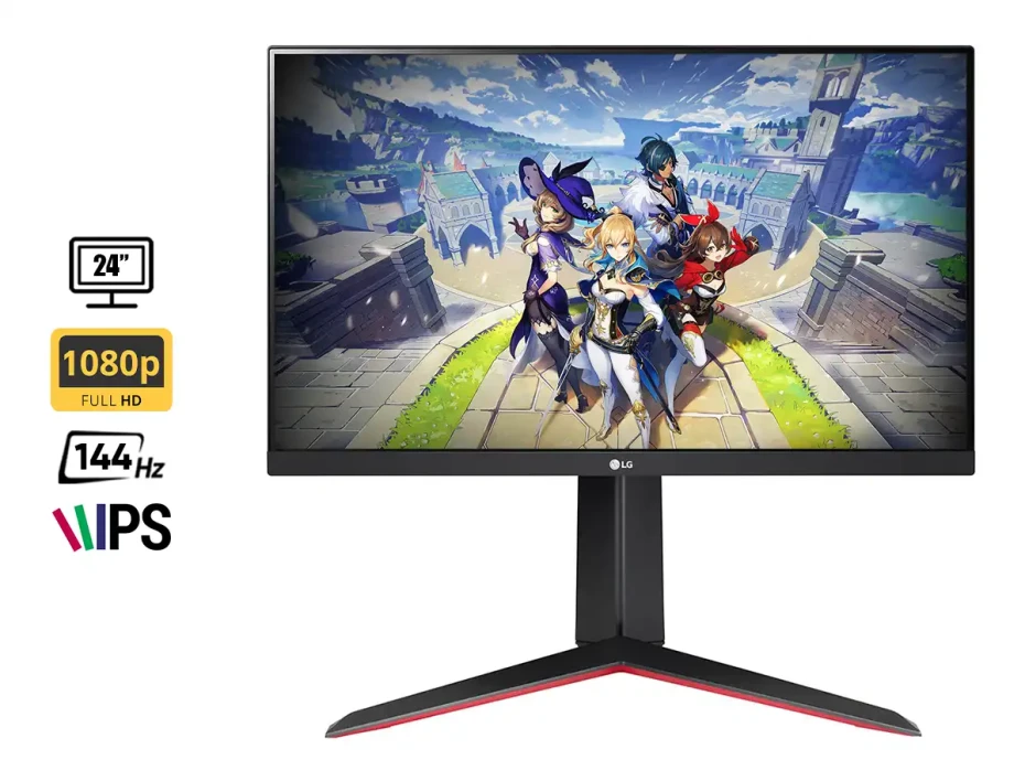 Monitor Lg 24 Pulgadas Ultragear 24gn65r-b (24gn65r-b) Gaming 144hz, 1ms, Freesync, 2 Hdmi, 1 Displayport