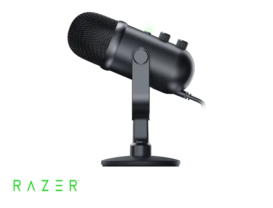 Microfono Razer Seiren V2 Pro Gaming (rz19-04040100-r3u1) Interfaz Usb, Negro
