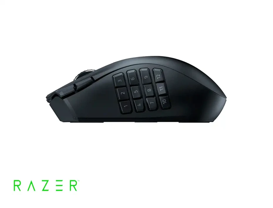 Mouse Inalambrico Razer Naga V2  Mmo Gaming, Sensor Hasta 19k Dpi, Con 16 Botones Programables, Conexion Usb, Color Negro (rz01-03600100-r3u1)
