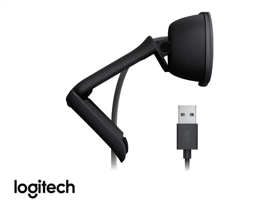 Camara Web Logitech Brio 100 (960-001586) Fhd 1920 X 1080, MicrÓfono Incorporado, Grafito