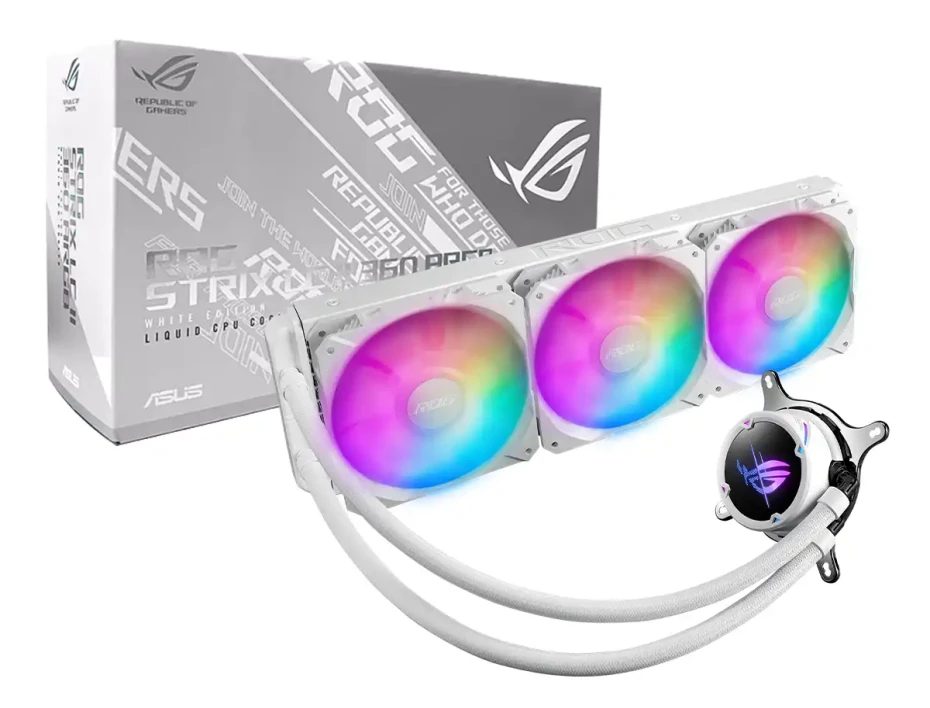 Sistema De Enfriamiento Liquido Asus Rog Strix Lc Ii 360 Argb White Edition (90rc00f2-m0aay4)