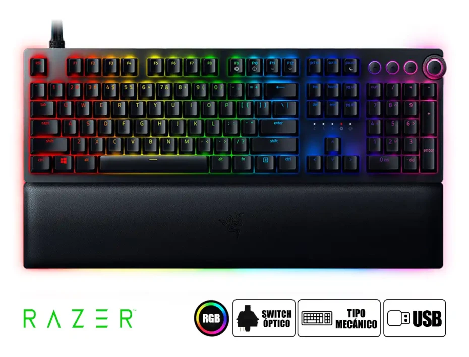 Teclado Gamer Razer Huntsman V2 Analog (rz03-03610700-r311) Mecanico, Switch Optico, Led Rgb