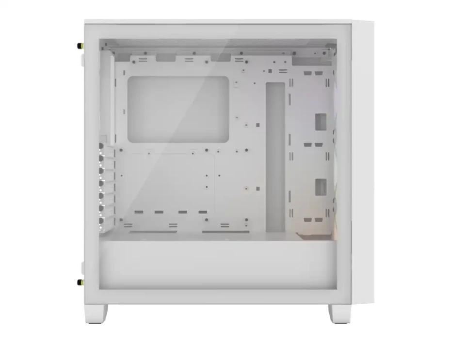 Case Corsair 3000d Rgb Airflow S/fuente (cc-9011256-ww) Panel De Vidrio, 3 Ventiladores, Led Rgb, Blanco