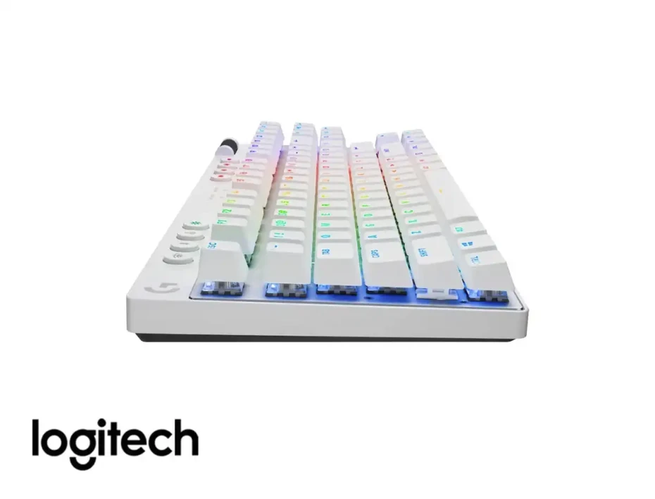 Teclado Gamer Inalambrico Logitech Pro X Tkl (920-012143) Mecanico, Switch Brown, Led Rgb, Blanco