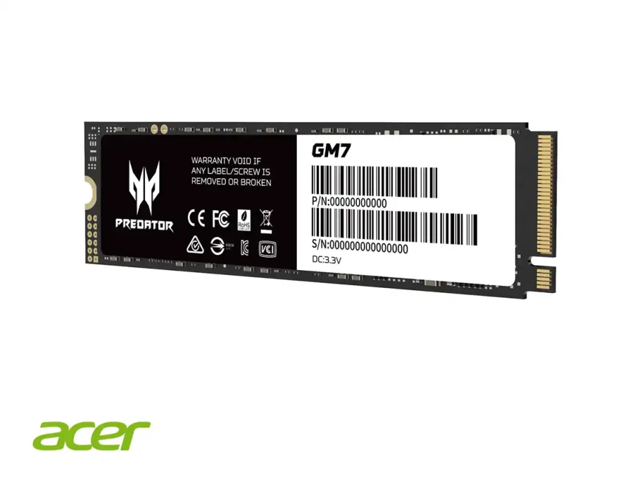 Unidad De Almacenamiento Ssd M.2 Pcie Predator 1tb Nvme Gm7, 2280 (bl.9bwwr.118) 7200mb/s