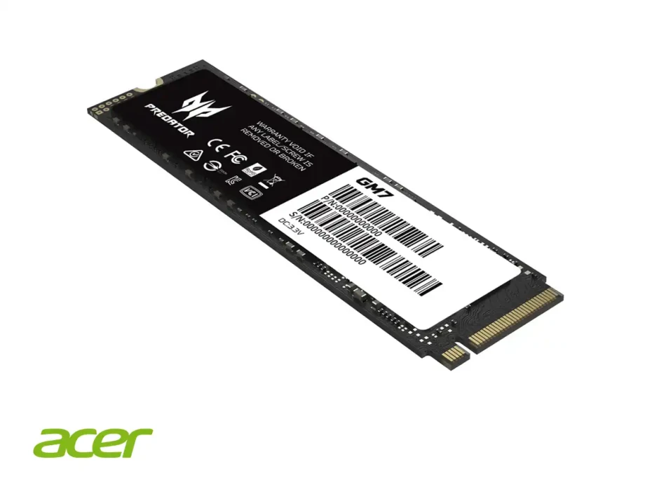 Unidad De Almacenamiento Ssd M.2 Pcie Predator 1tb Nvme Gm7, 2280 (bl.9bwwr.118) 7200mb/s