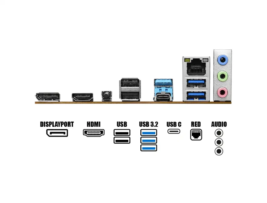 Placa Madre Asrock B650m-h/m.2+ (90-mxb650m-h/m.2+) Socket Am5, Ram Ddr5 Buss 6400oc Mt/s
