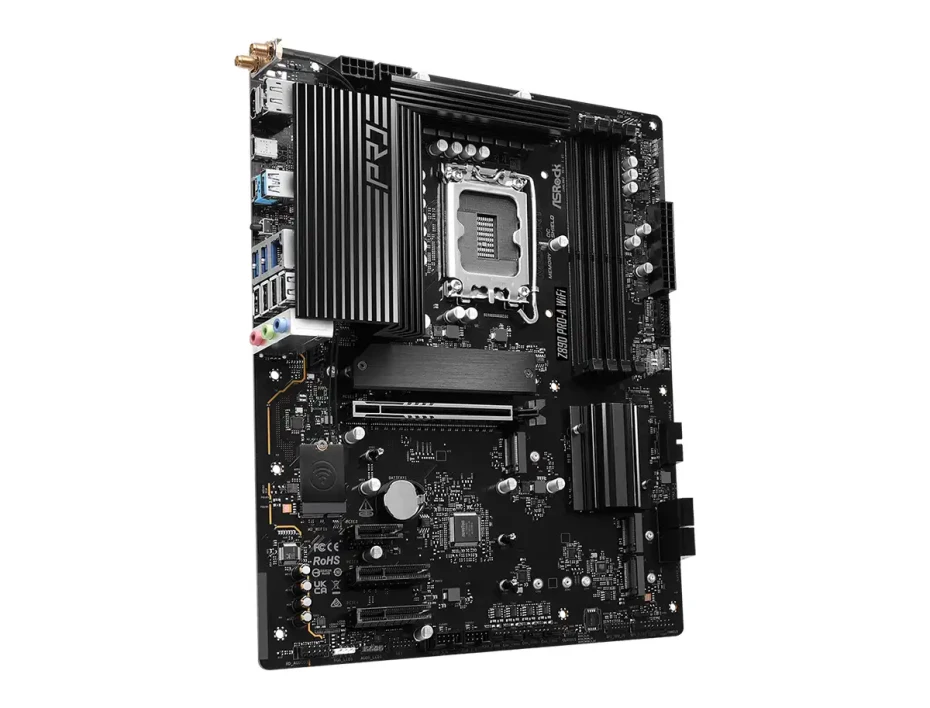 Placa Madre Asrock Z890 Pro-a Wifi (90-mxbp60-a0uayz) Socket Lga 1851, Ram Ddr5 Buss 9066oc Mt/s, Core Ultra, Gen 15, Wifi 6e