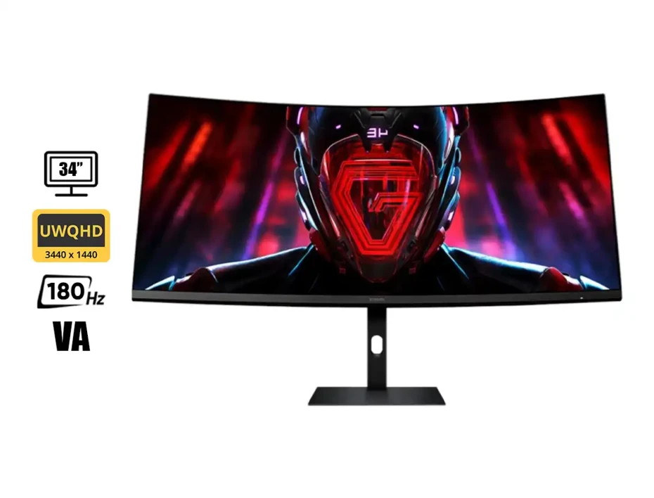 Monitor Xiaomi 34 Pulgadas G34wqi (c34wqba-rggl) Gaming 180hz, 2k/wqhd, Curvo, 1ms, 2 Hdmi, 2 Dp, Va