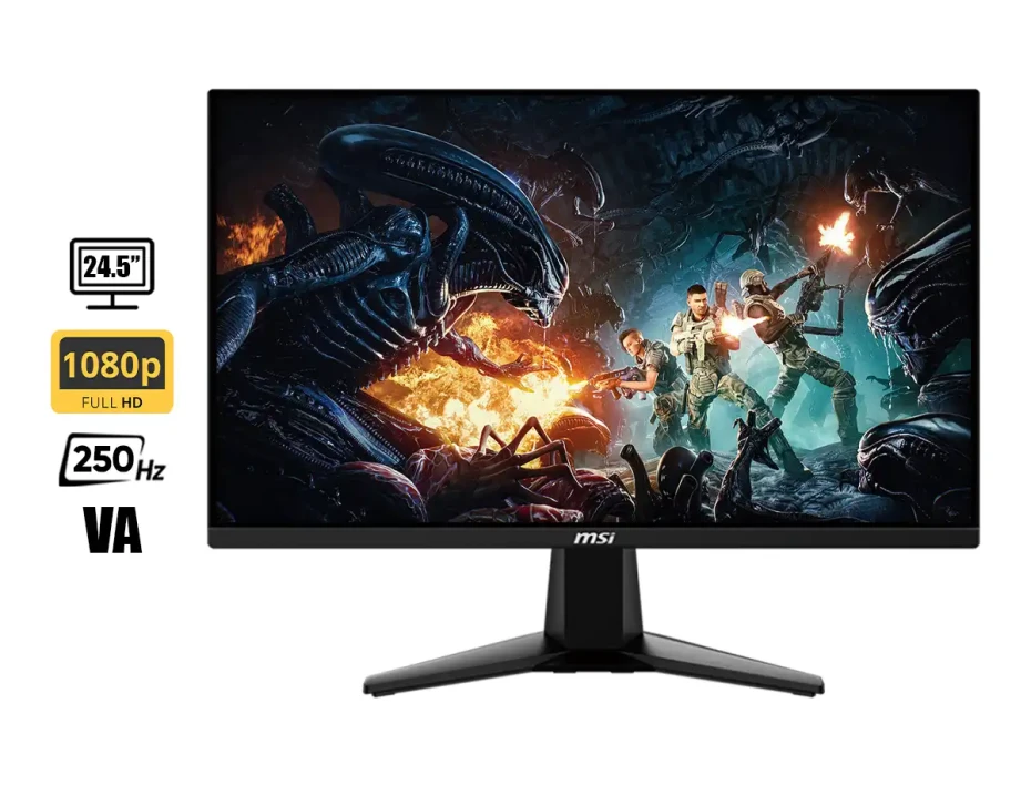 Monitor Msi 25 Pulgadas Mag 255xfv (mag_255xfv) Gaming 250hz, Fhd, 0.5 Ms, 2 Hdmi, 1 Dp, Va