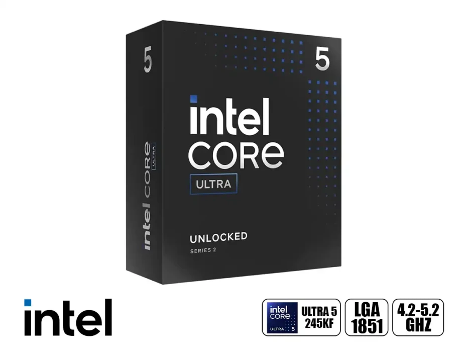 Procesador Intel Core Ultra 5 245kf 4.2ghz Hasta 5.2ghz (bx80768245kf) Lga 1851,&nbsp;14 Nucleos, S/cooler