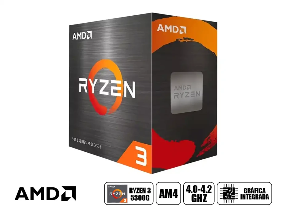 Procesador Amd Ryzen 3 5300g 4.0ghz 8mb (100-100000253box ) Am4, 4 Nucleos