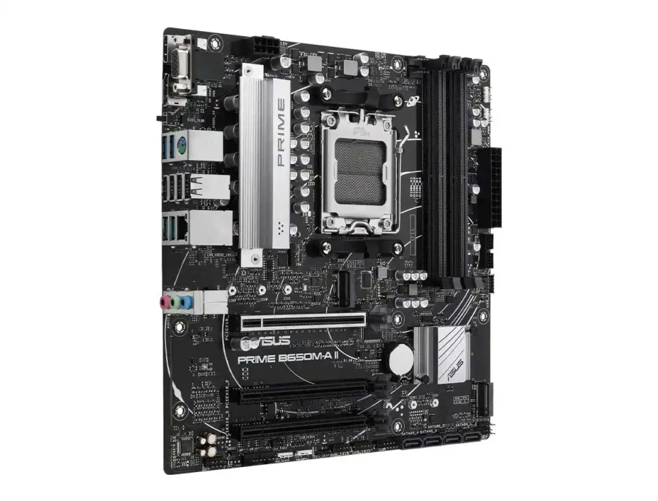 Placa Madre Asus Prime B650m-a Ii- (9080-b650m-a Ii Svl) Socket Am5, Ram Ddr5 Buss 7600oc Mhz