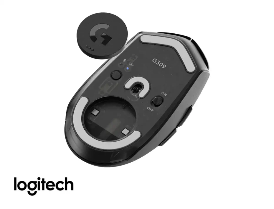 Mouse Inalambrico Logitech G309 Lightspeed Gaming (910-007197) Hasta 25.600 Dpi, Receptor Usb, Bt, Negro