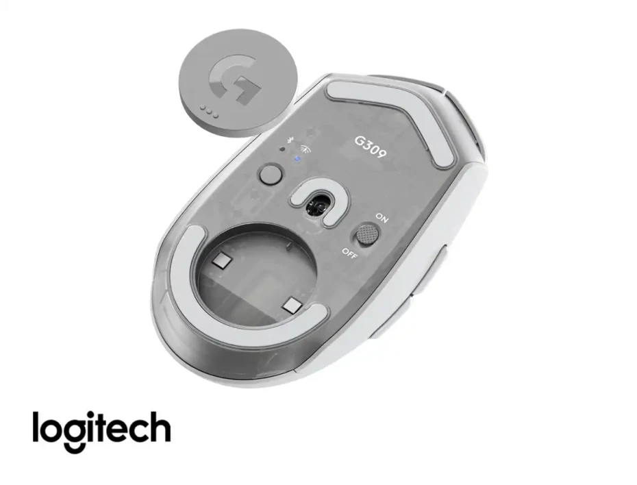 Mouse Inalambrico Logitech G309 Lightspeed Gaming (910-007205) Hasta 25.600 Dpi, Receptor Usb, Bt, Blanco