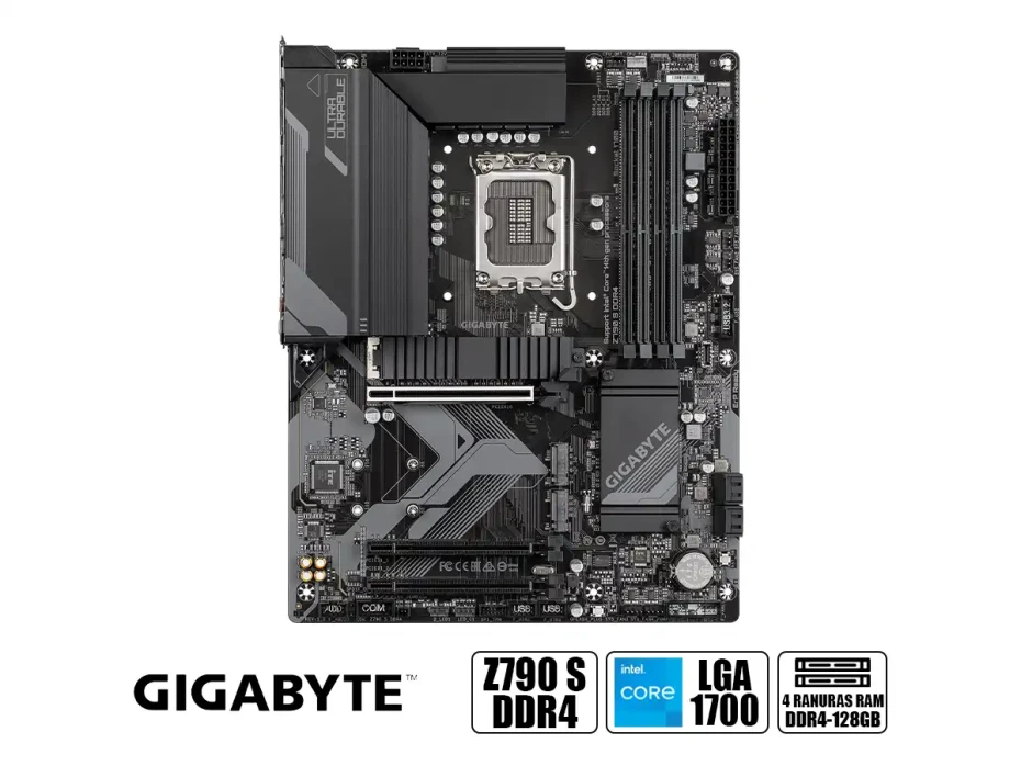 Placa Madre Gigabyte Z790 S Ddr4 (90-z790-s-ddr4) Socket Lga 1700, Ram Ddr4 Buss 5333oc Mhz, 14va, 13va, 12va Gen.