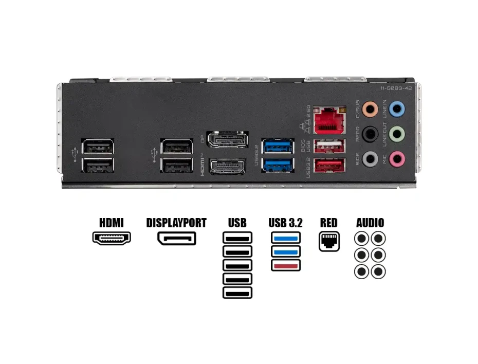 Placa Madre Gigabyte Z790 S Ddr4 (90-z790-s-ddr4) Socket Lga 1700, Ram Ddr4 Buss 5333oc Mhz, 14va, 13va, 12va Gen.