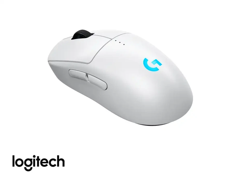 Mouse Inalambrico Logitech G Pro 2 Ligthspeed Gaming (910-007290) Hasta 44.000 Dpi, 7 Botones Programables, Receptor Usb, Blanco