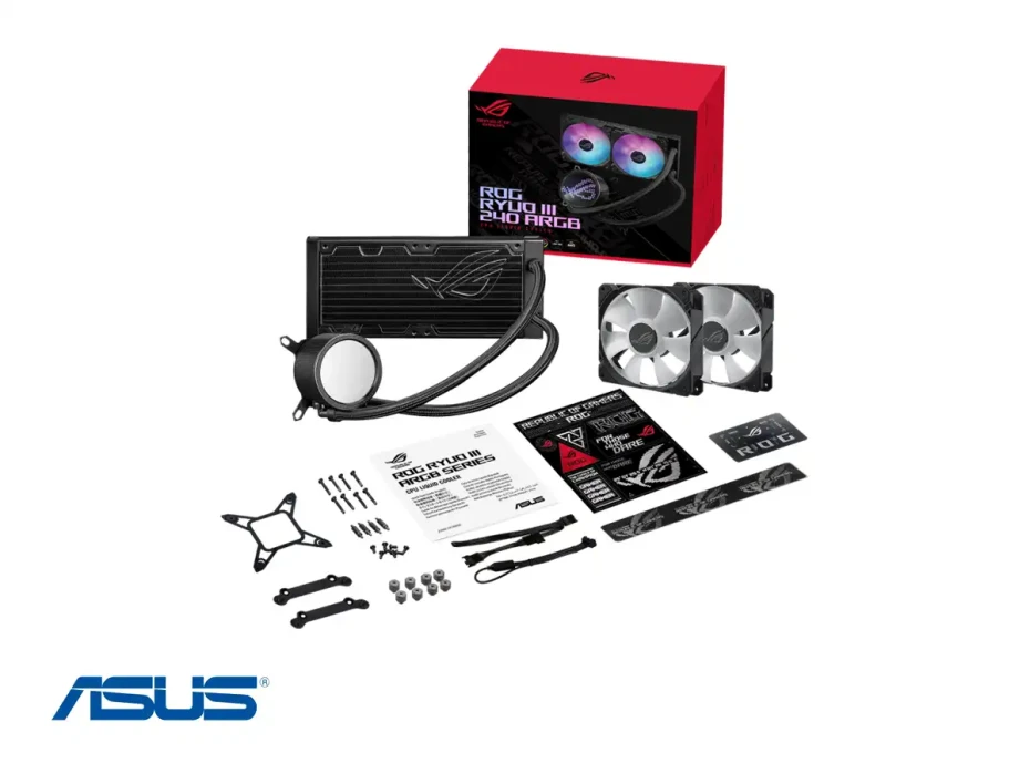 Sistema De Enfriamiento Liquido Asus Rog Rog-ryuo-iii-240-argb (90rc00j1-m0aay0) Ventiladores Argb