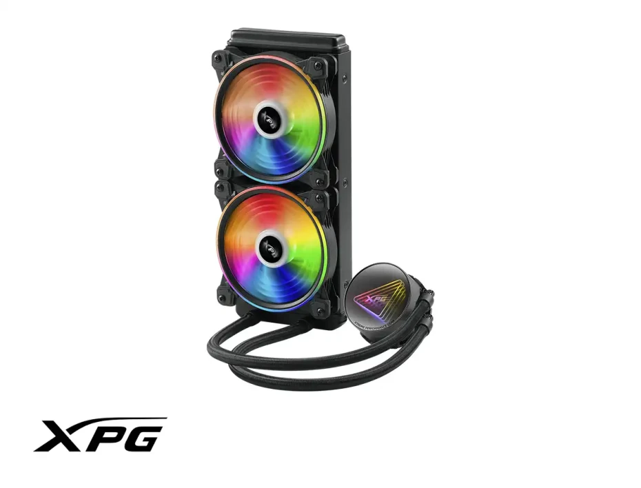 Sistema De Enfriamiento Liquido Xpg Levante X 240 (levantex240-bkcww) 2 Ventiladores, 240mm, Led Argb, Negro