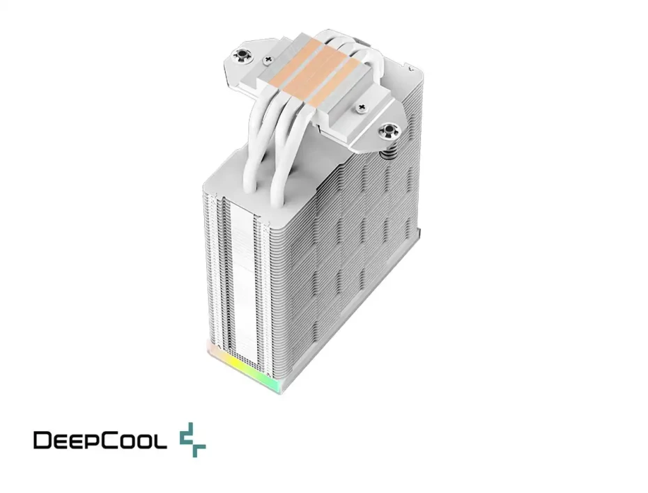 Cooler Para Procesador Deepcool Ak400 Digital Wh (r-ak400-whadmn-g) 1 Ventilador, 120mm, Led Rgb