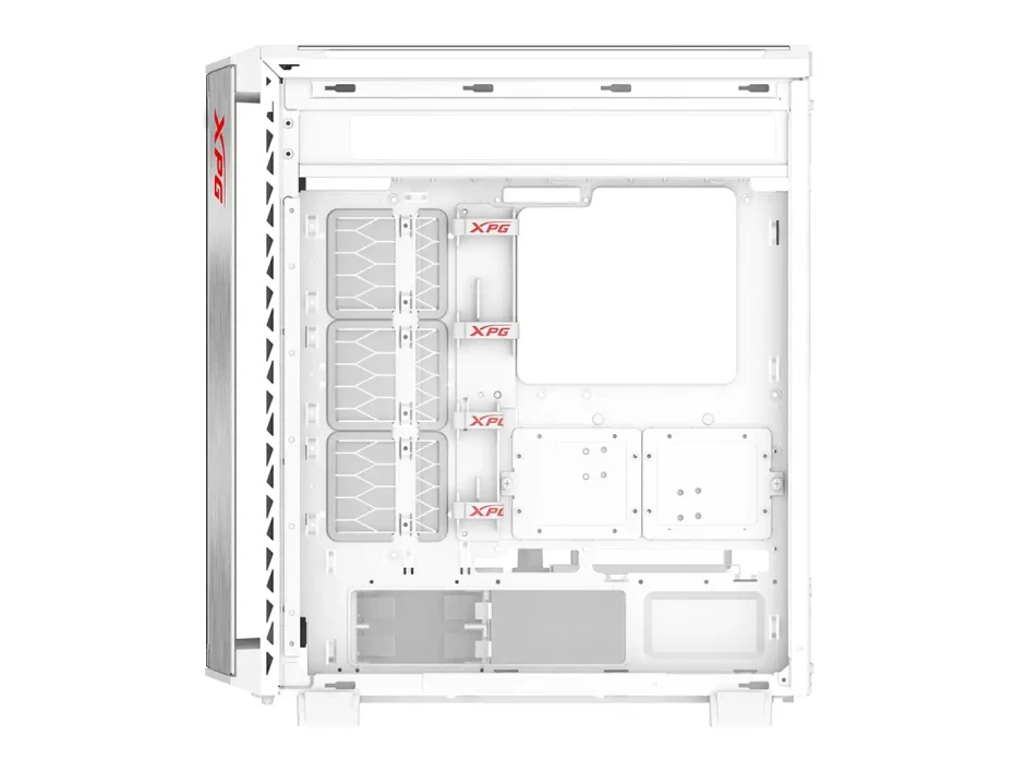 Case Xpg Battlecruiser Ii S/fuente (battlecruiseriist-whcww) Paneles De Vidrio, 4 Ventiladores, Led Argb, Blanco