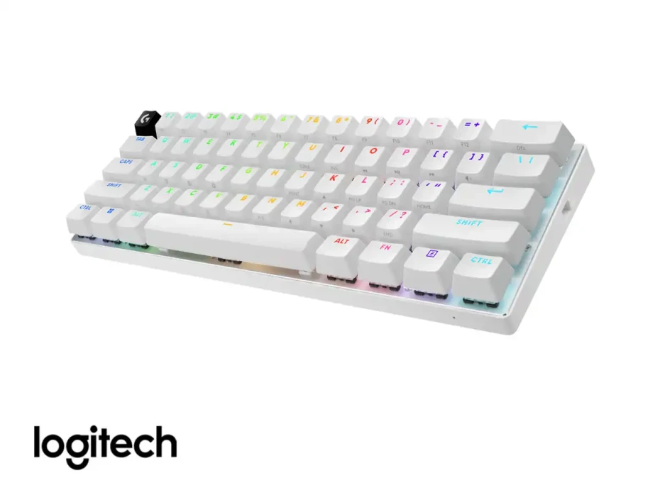 Teclado Gamer Inalambrico Logitech G Pro X 60 (920-011921) Mecanico, Switch Brown, Led Rgb, Blanco