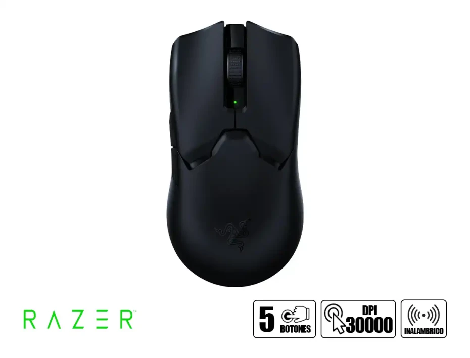 Mouse Inalambrico Razer Viper V2 Pro Gaming (rz01-04390100-r3u1) Hasta 30.000 Dpi, Receptor Usb, 5 Botones, Negro